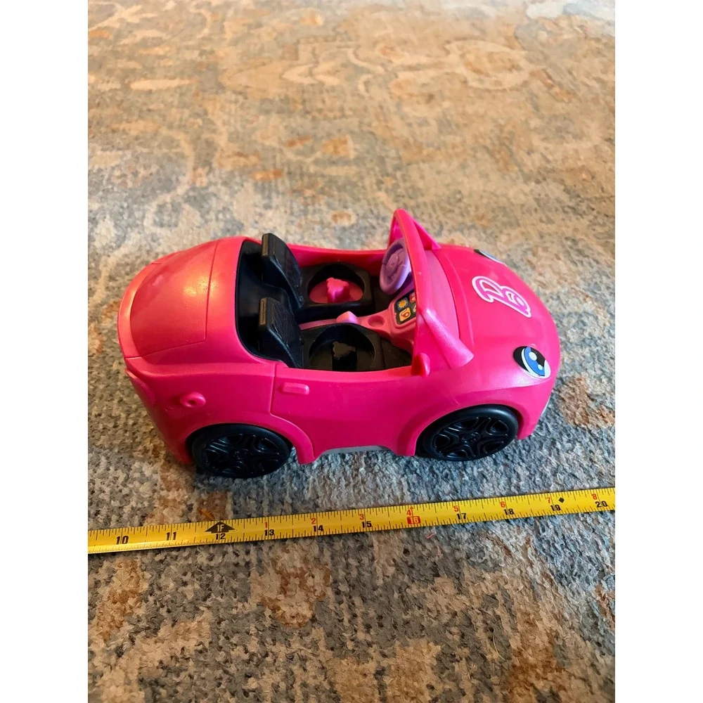 Fisher-Price Little People Barbie Pink Convertible Toddler Kids Toy Car w Sounds